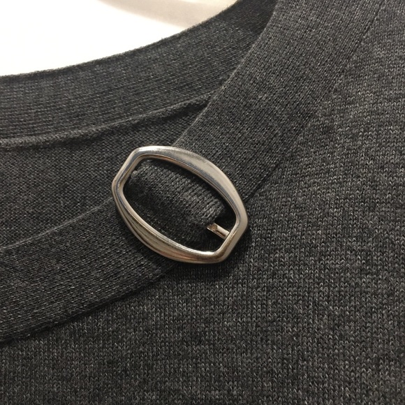 Ladies XL Karen Scott grey sweater - Picture 3 of 4